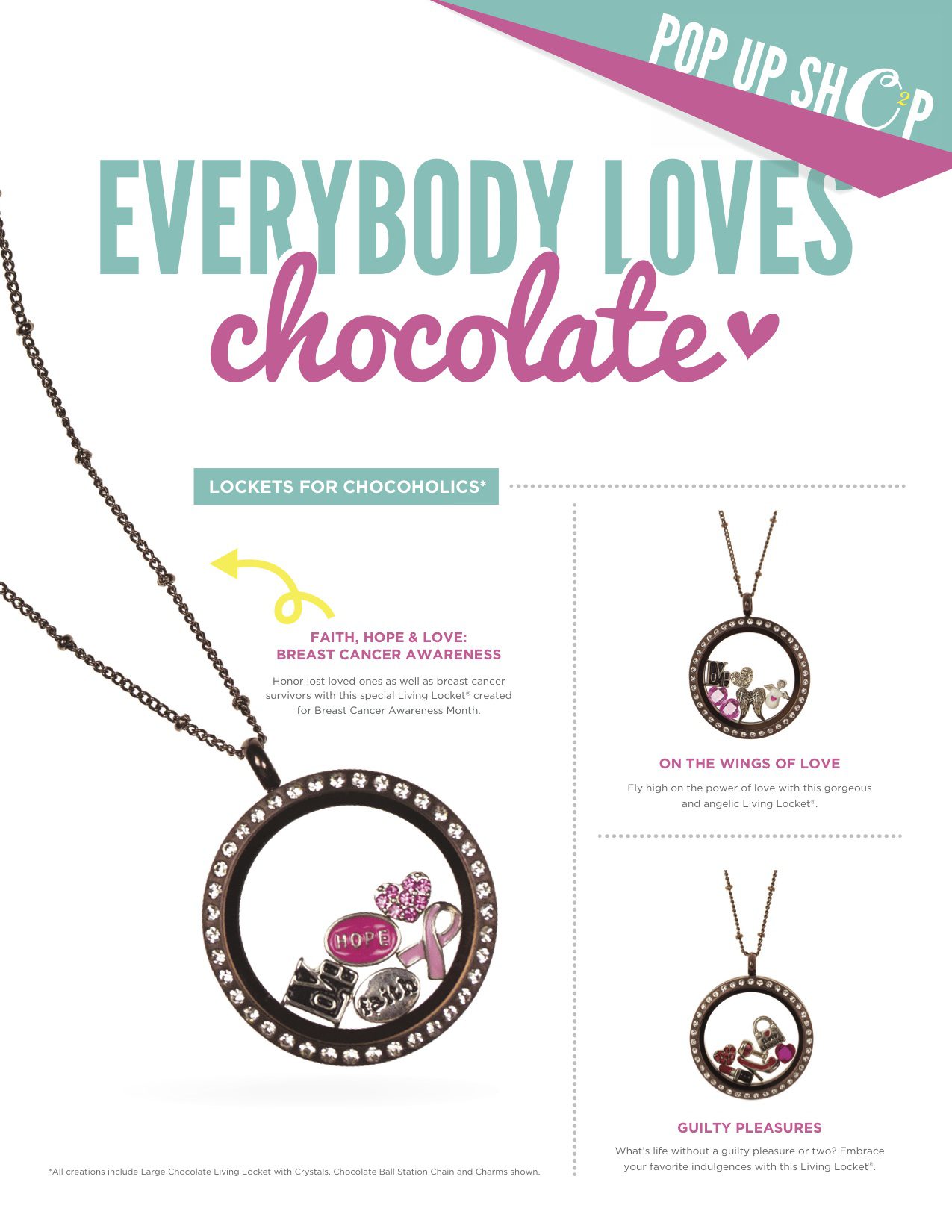 Everybody Loves Chocolate First Origami Owl 48 Hour Pop Up