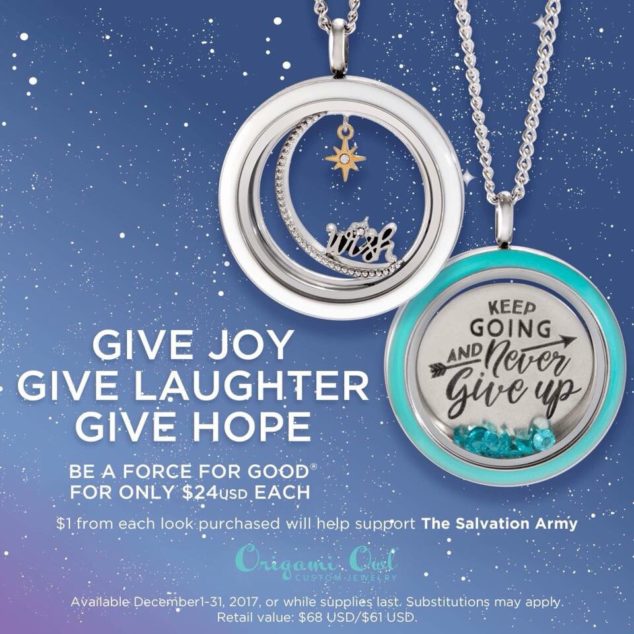 Christmas with The Salvation Army + Origami Owl Fundraiser • Origami