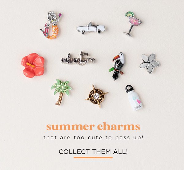 Origami Owl New Summer Travel Charms - BUY 4 Get 1 Free - Floating Charms
